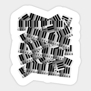 Piano Keys Sticker